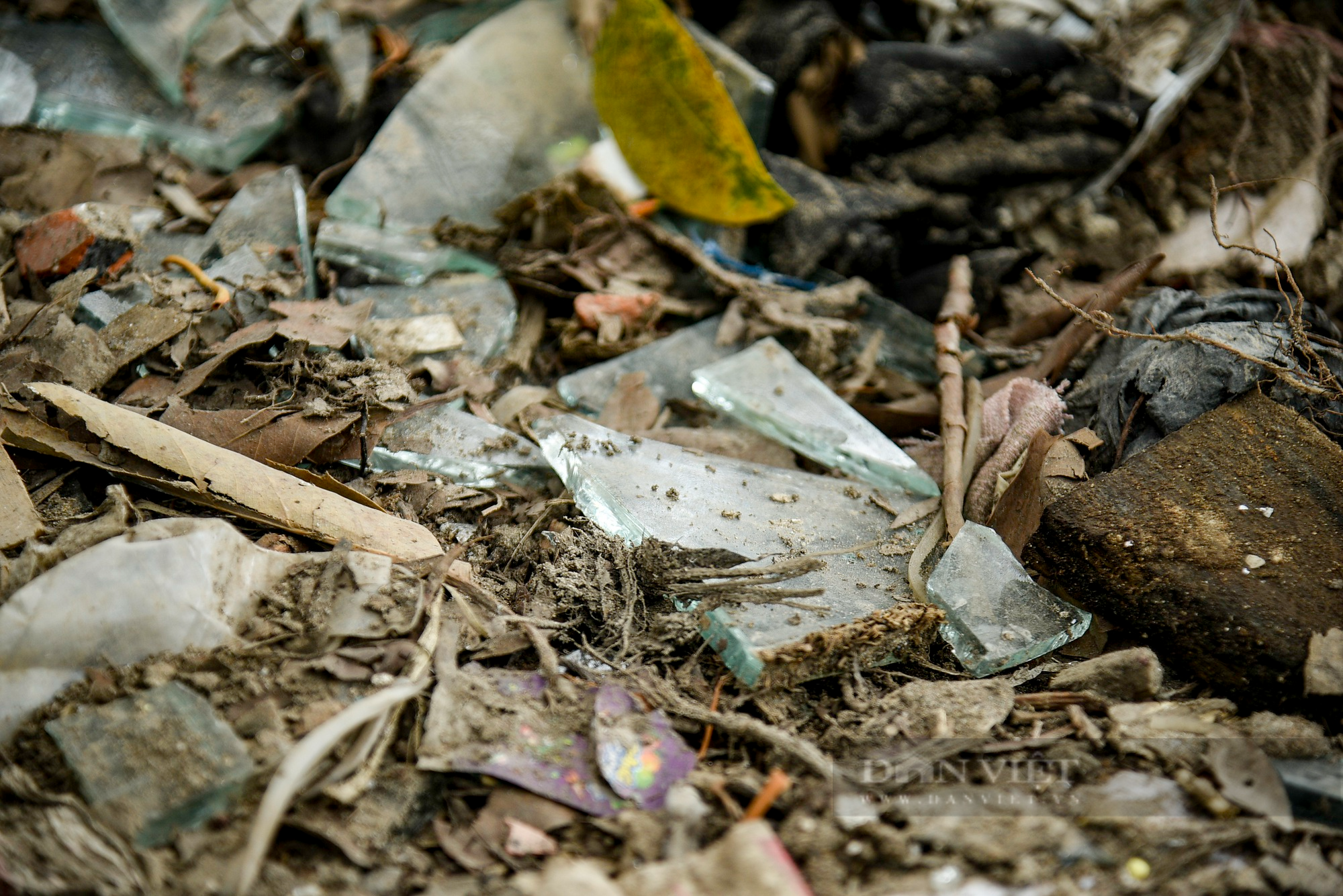 Hình ảnh rác thải đang dần lấn chiếm, &quot;bức tử&quot; một đoạn sông ở trung tâm Hà Nội - Ảnh 6.