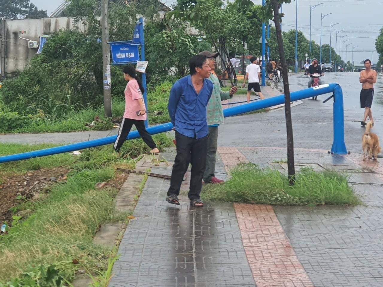 Hàng chục mái nhà dân, cột điện, cây xanh tại Bà Rịa Vũng Tàu bị lốc xoáy thổi bay - Ảnh 5.