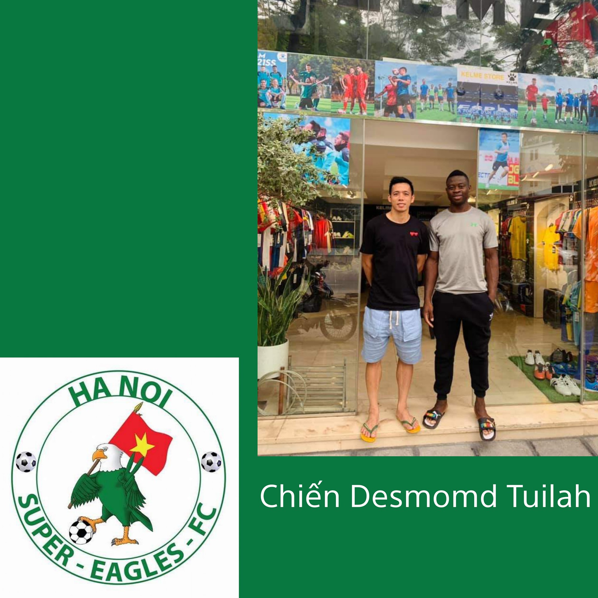 Chiến Desmond Tuilah, một cầu thủ nổi bật trong đội bóng, và cũng là cái tên được nhiều người xem bóng đá phủi biết đến.