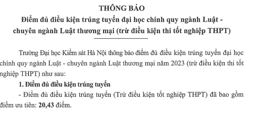 Các trường hot có ngành Luật ở Hà Nội: Điểm chuẩn 2023 xét tuyển sớm &quot;không phải dạng vừa&quot; - Ảnh 3.