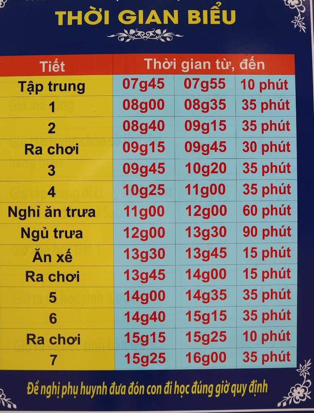 Trường tiểu học &quot;chơi lớn&quot;, áp dụng giờ học bằng giờ làm hành chính của phụ huynh - Ảnh 3.