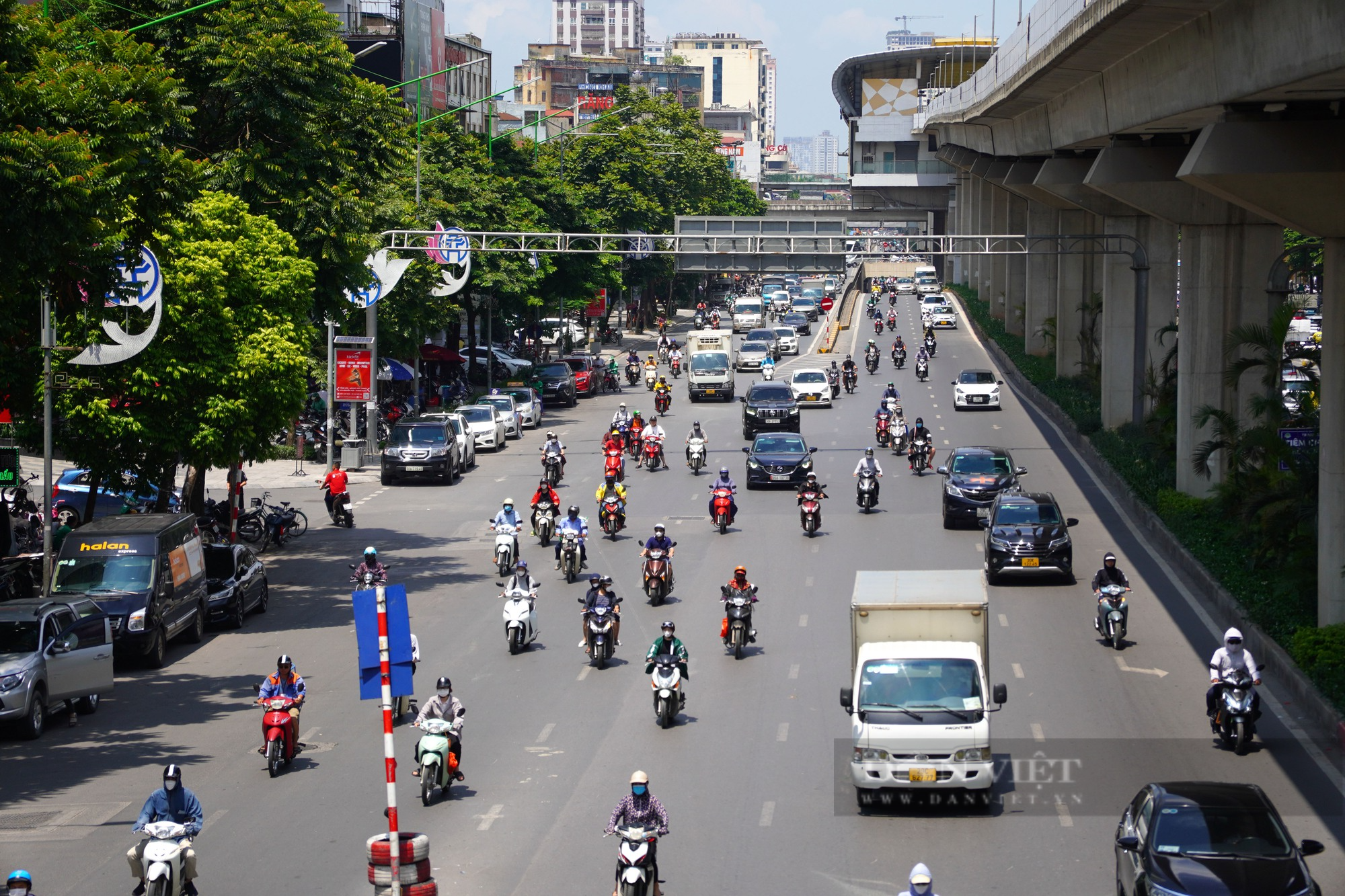 Lộn xộn phân làn đường Nguyễn Trãi: Có cũng như không - Ảnh 5.