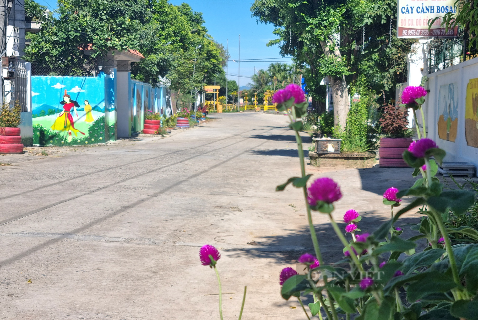 Con đường bích họa “đẹp như mơ” ở xã nông thôn mới tỉnh Ninh Bình - Ảnh 4.
