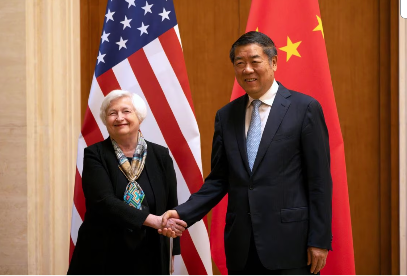 Bộ trưởng Tài chính Mỹ tới Trung Quốc thúc giục nỗ lực hàn gắn - Ảnh 1.