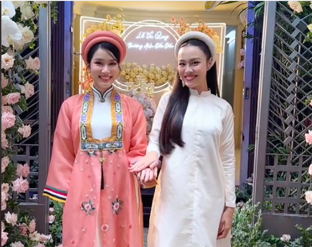 Đám cưới Á hậu Phương Anh xuất hiện 2 Hoa hậu xinh đẹp, lôi cuốn trong dàn phù dâu - Ảnh 3.