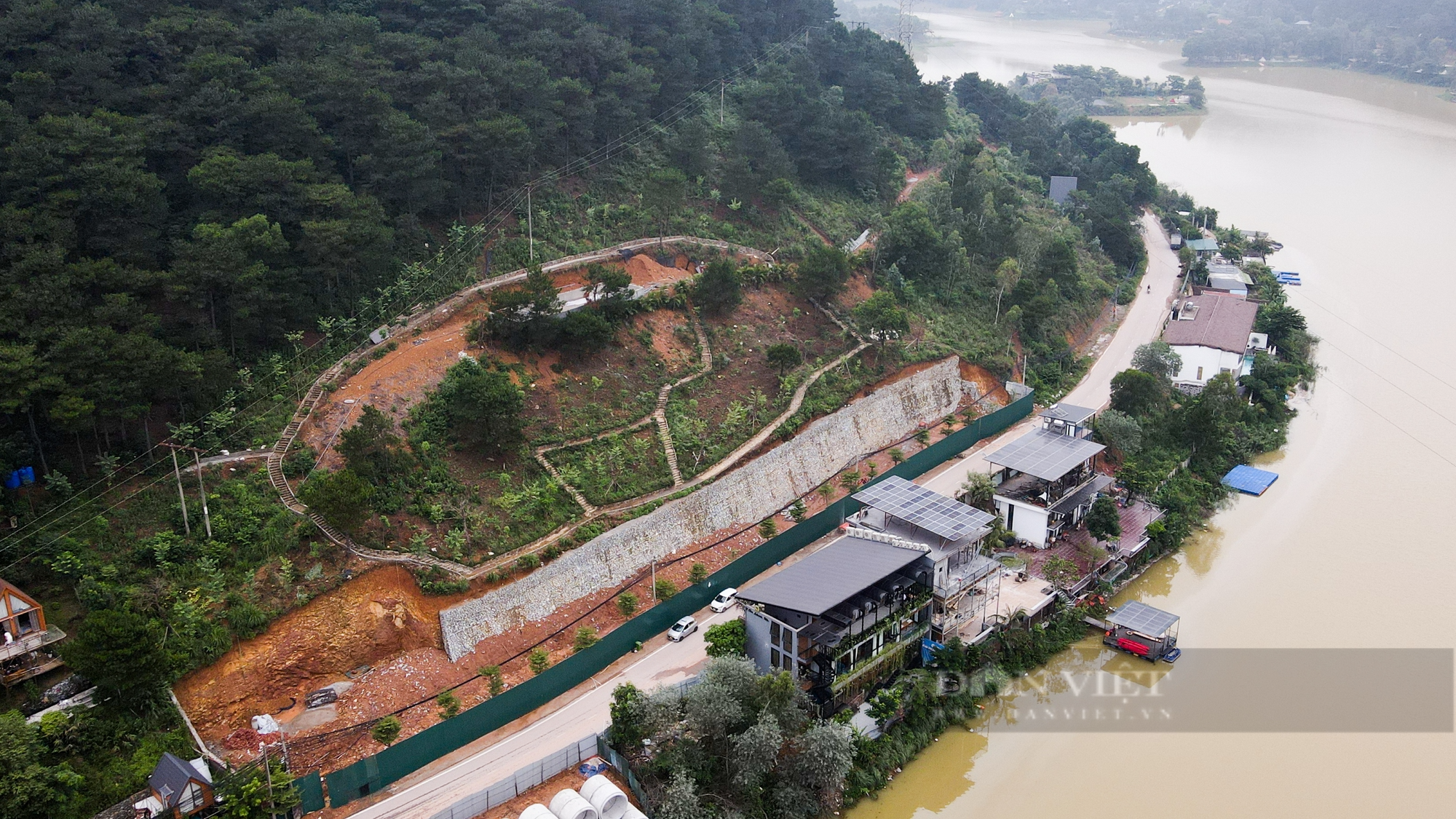 Hồ Đồng Đò huyện Sóc Sơn bị vay kín bởi homestay, khu nghỉ dưỡng - Ảnh 3.