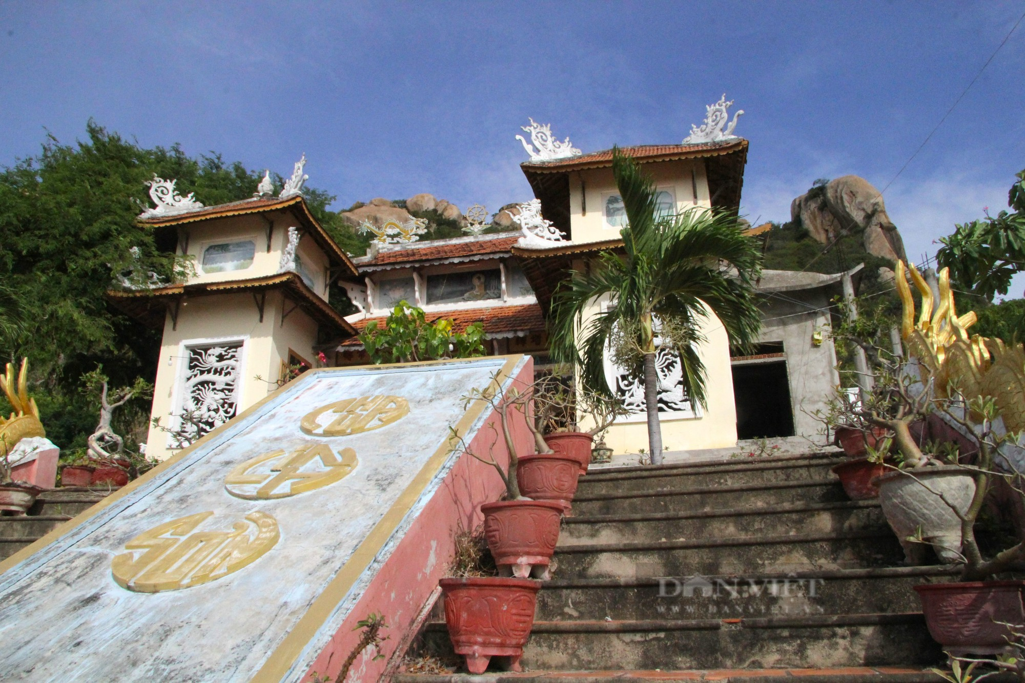 Ngôi chùa Linh Sơn trên núi Cà Đú là mái nhà chung của nông dân miền biển ở Ninh Thuận - Ảnh 3.