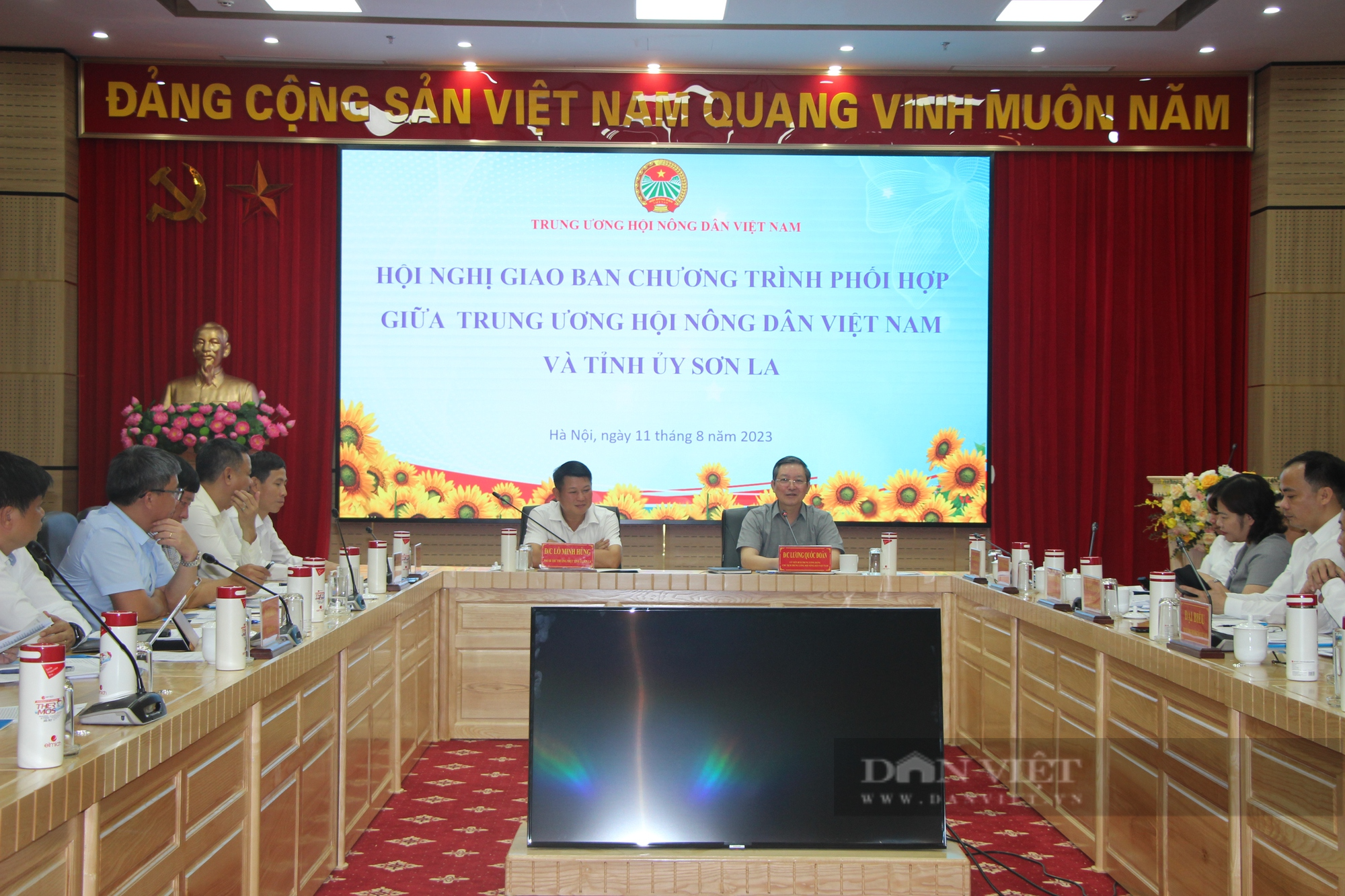 Trung ương Hội Nông dân Việt Nam và Tỉnh ủy Sơn La giao ban Chương trình phối hợp 7 tháng năm 2023 - Ảnh 1.