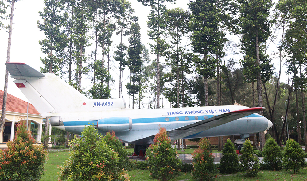 Một cái máy bay biển hiệu hàng không Việt Nam ở cù lao ông Hổ ở An Giang - Ảnh 2.