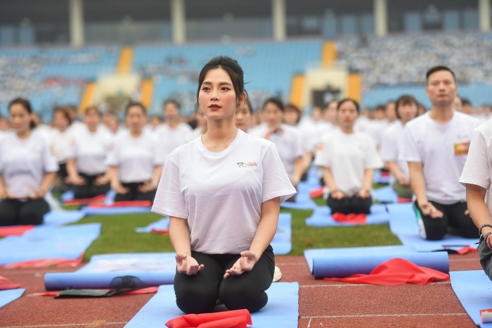 Chưa từng có trong lịch sử: 5.000 người đồng diễn yoga, xếp hình lá cờ Tổ quốc xác lập kỷ lục - Ảnh 6.