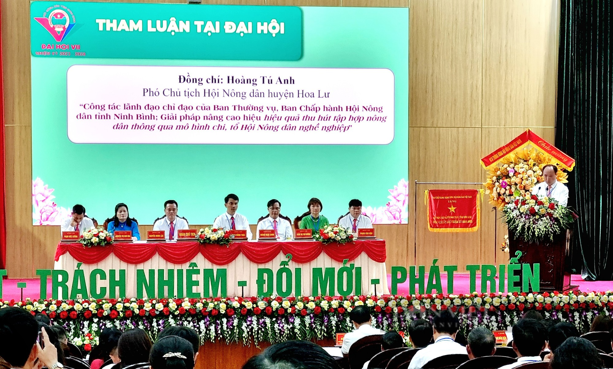 Đại hội đại biểu Hội Nông dân tỉnh Ninh Bình lần thứ VII: Bầu 31 đồng chí vào Ban Chấp hành khóa mới - Ảnh 4.