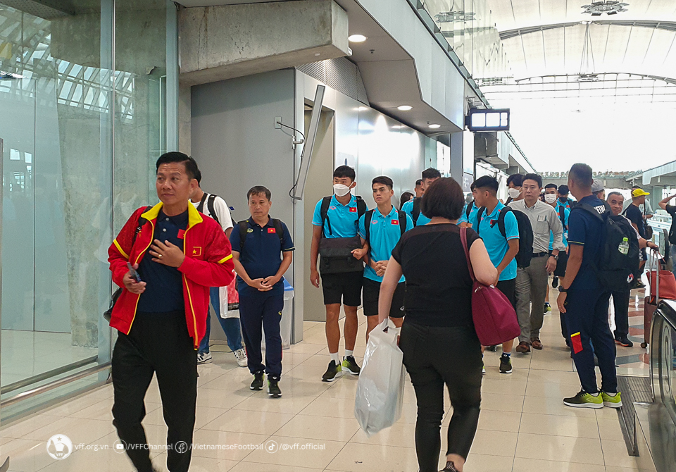Đội tuyển U23 Việt Nam có mặt ở Thái Lan sẵn sàng cho giải vô địch U23 Đông Nam Á 2023 - Ảnh 1.