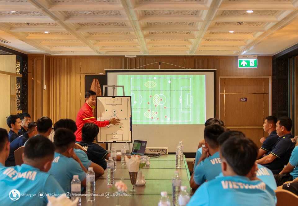 HLV Hoàng Anh Tuấn lên kế hoạch kiểm nghiệm lực lượng trong trận giao hữu với U23 Bahrain - Ảnh 2.