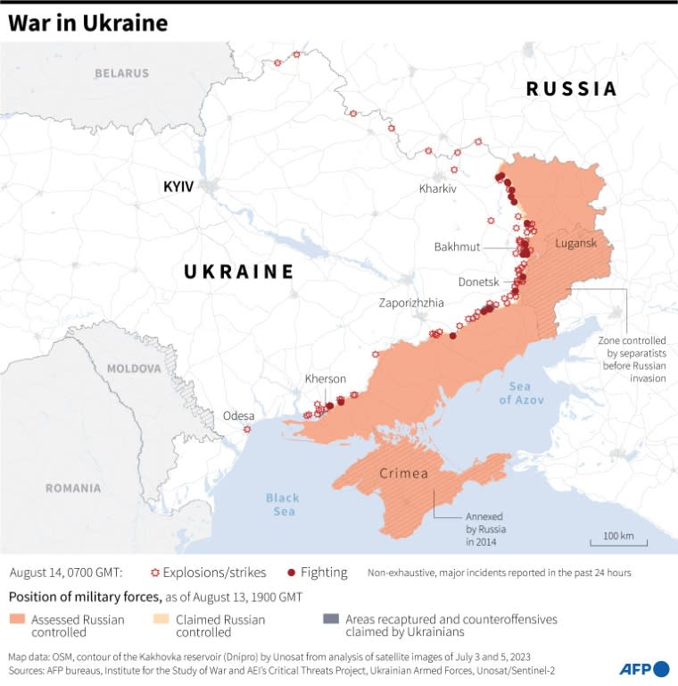 Ukraine cho biết lực lượng Nga đã bị đánh bật gần Bakhmut và phía nam - Ảnh 1.