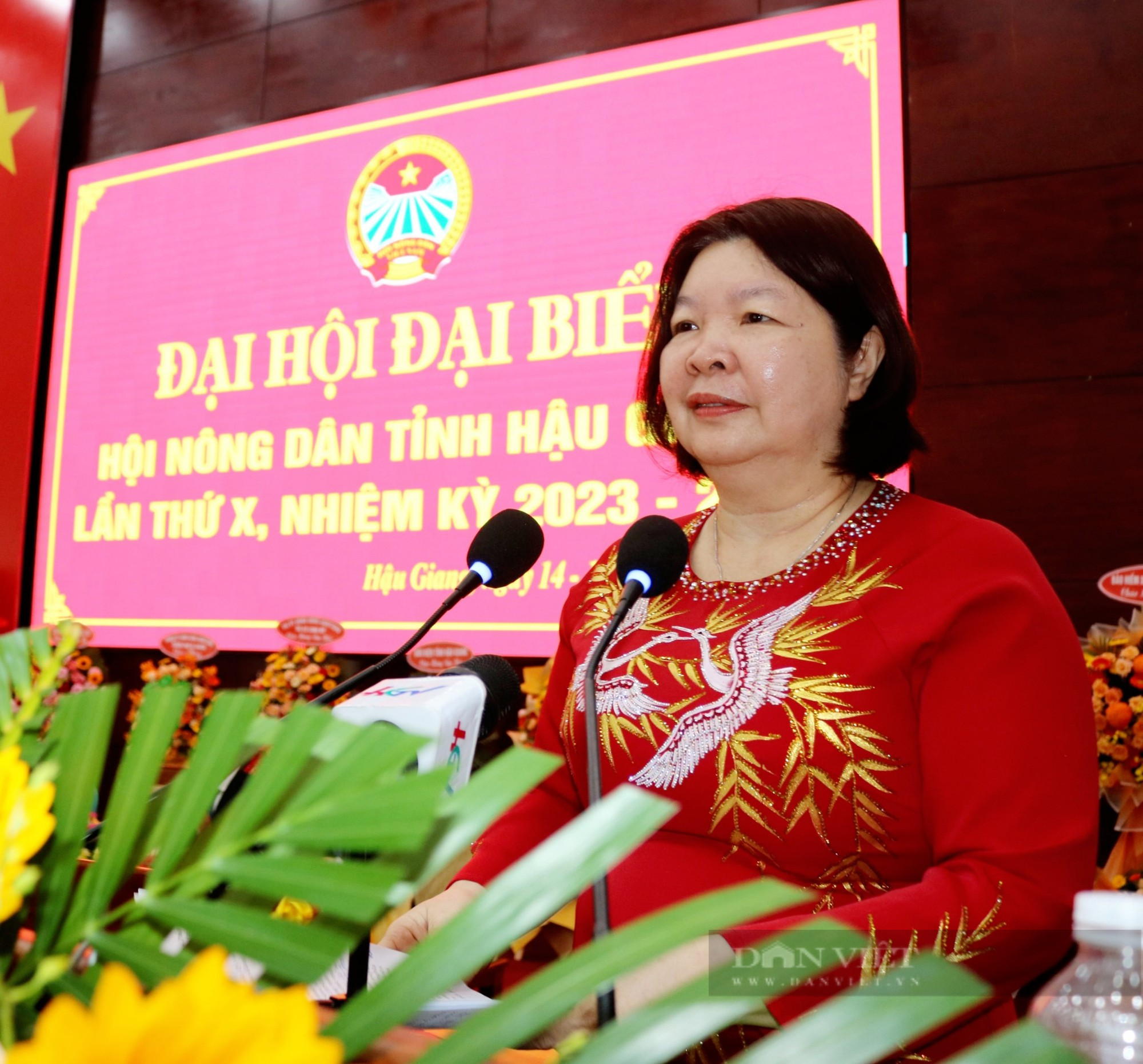 Phó Chủ tịch HND VN Cao Xuân Thu Vân gợi mở 5 vấn đề để Đại hội đại biểu Hội ND Hậu Giang thảo luận - Ảnh 1.