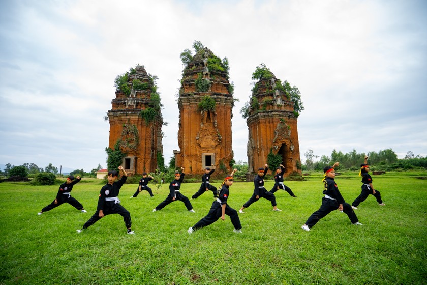 Hai tháp Champa độc lạ ở Bình Định,  có tượng chim thần Garuda, tạp chủng đầu voi mình sư tử - Ảnh 5.