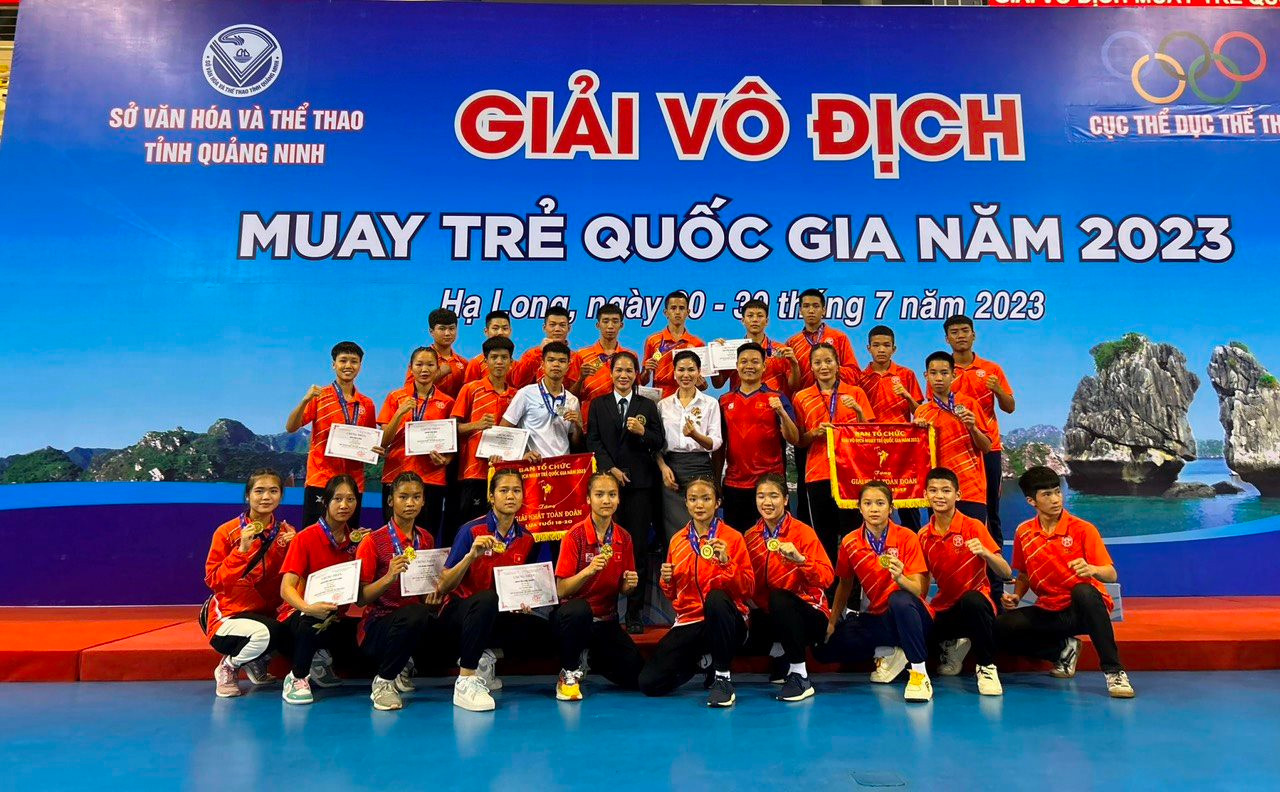 Hà Nội nhất toàn đoàn Giải vô địch Muay trẻ quốc gia 2023 - Ảnh 1.