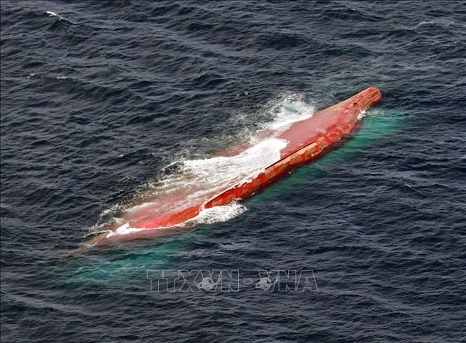 Lật tàu chở hàng ngoài khơi Nhật Bản khiến 2 người mất tích - Ảnh 1.