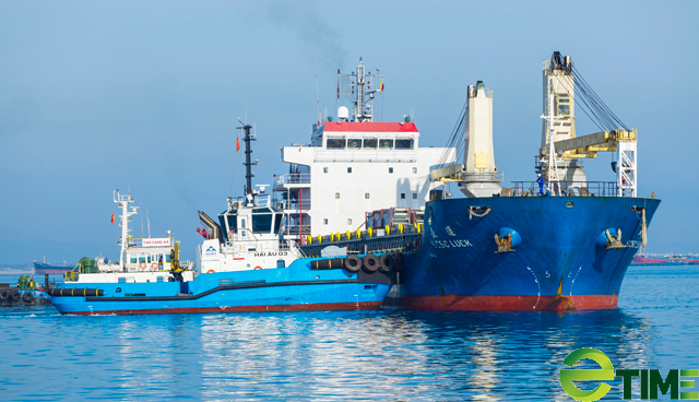 Cảng tổng hợp Container 3.700 tỷ ở KKT Dung Quất đón tàu thương mại đầu tiên - Ảnh 1.
