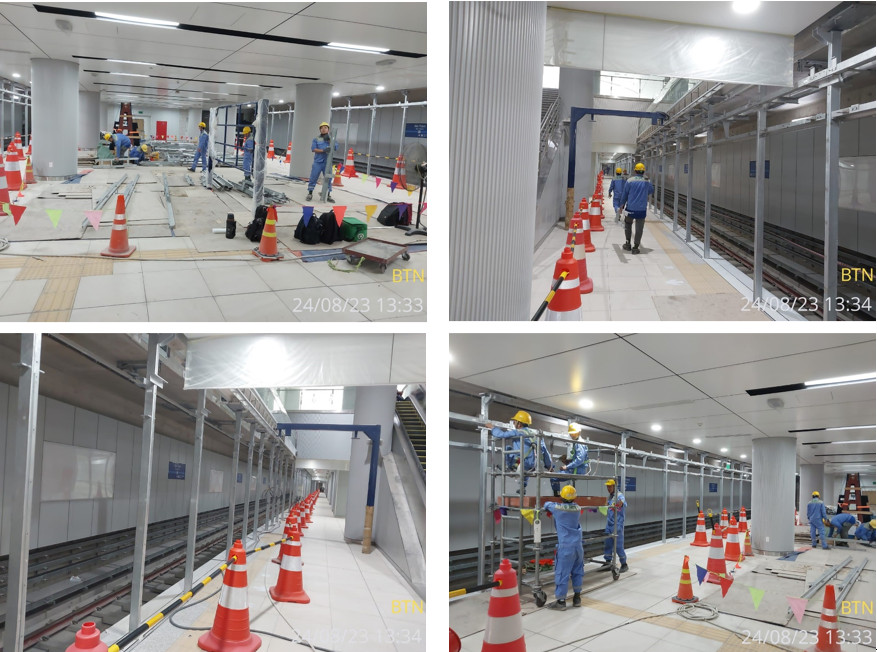 Ngày đêm làm việc nối thông toàn tuyến metro số 1 chuẩn bị cho ngày chạy thử - Ảnh 1.