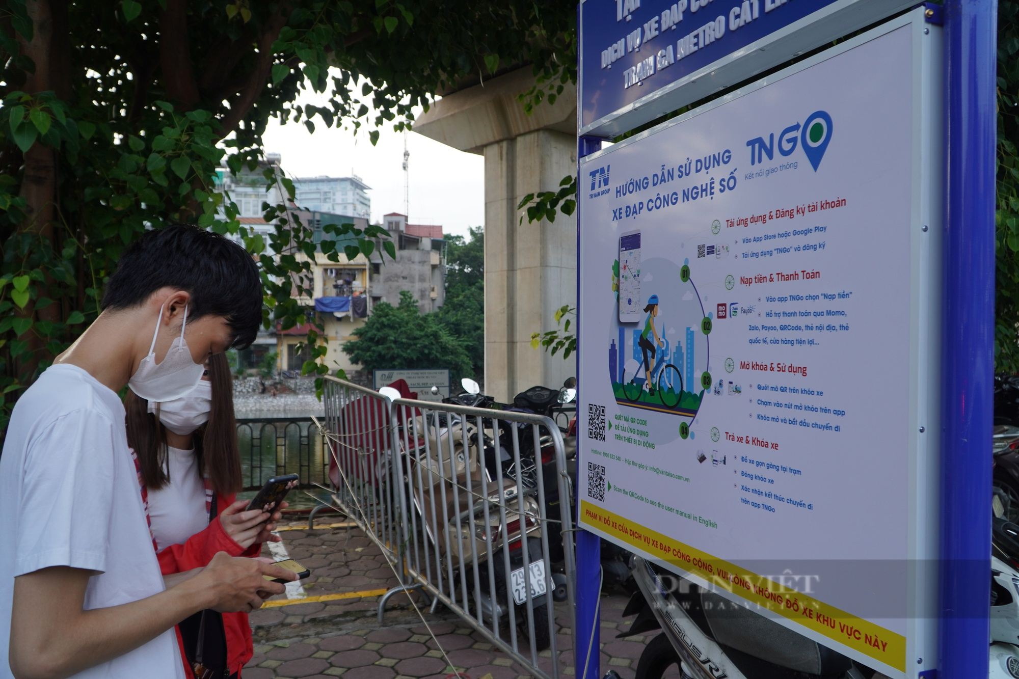 Trải nghiệm dịch vụ xe đạp công cộng, thú vui mới của người Hà Nội - Ảnh 4.