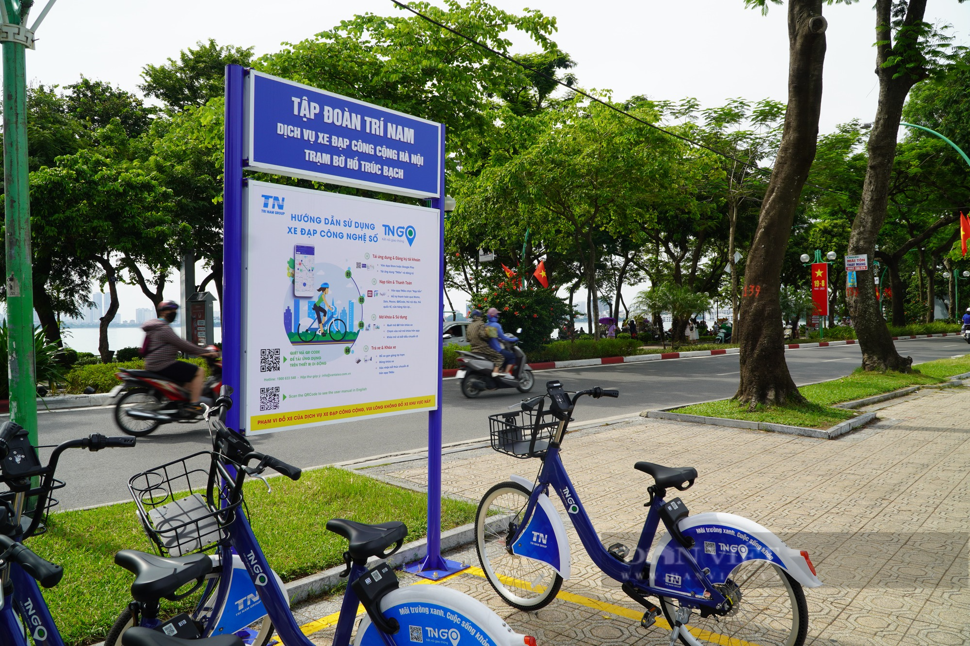 Trải nghiệm dịch vụ xe đạp công cộng, thú vui mới của người Hà Nội - Ảnh 5.