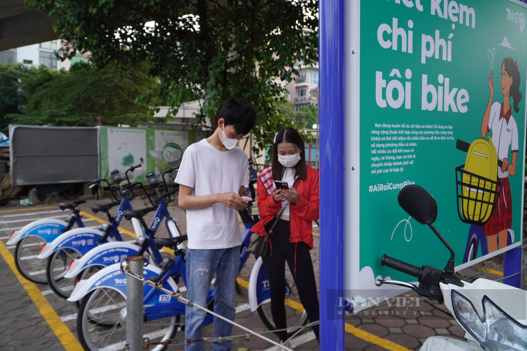 Trải nghiệm dịch vụ xe đạp công cộng, thú vui mới của người Hà Nội - Ảnh 9.