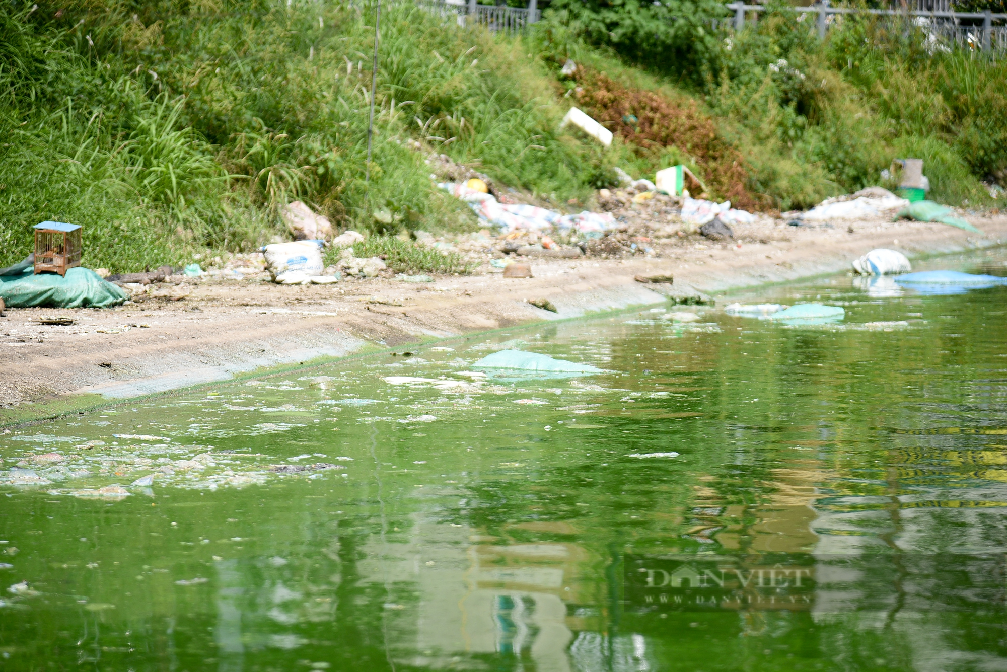 Hàng quán, rác thải bủa vây hồ nước giữa lòng Thủ đô - Ảnh 6.