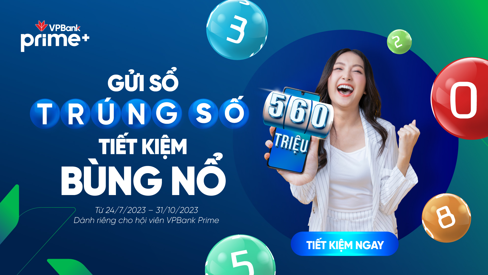 Nhiều ưu đãi “khủng” dành cho khách hàng VPBank Prime gửi tiết kiệm trực tuyến - Ảnh 1.