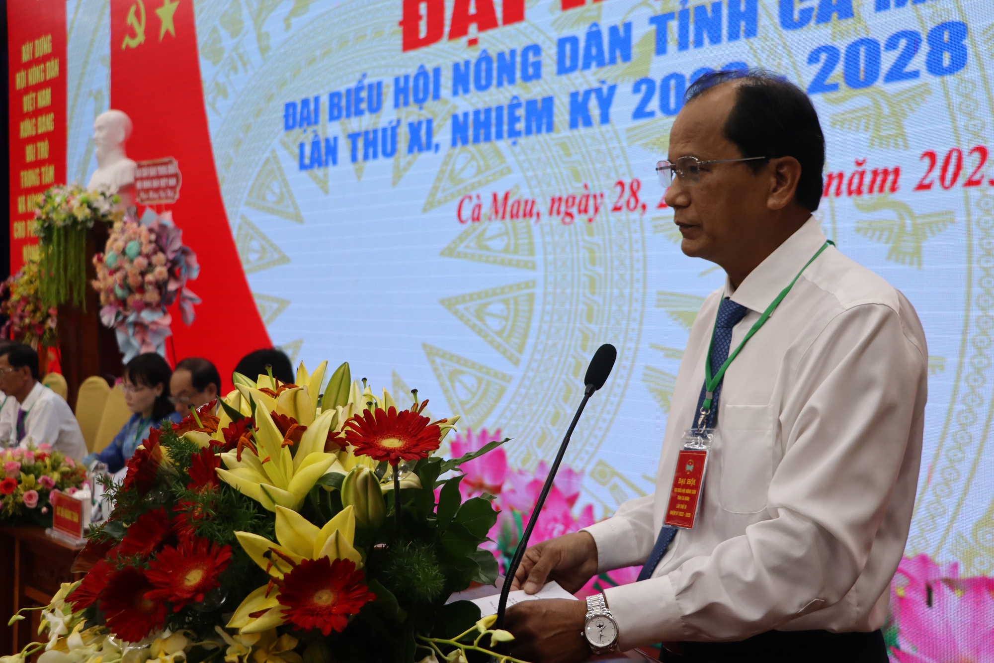 Bí thư Tỉnh ủy Cà Mau và Phó Chủ tịch BCH TƯ Hội NDVN dự, chỉ đạo Đại hội đại biểu Hội Nông dân tỉnh - Ảnh 4.