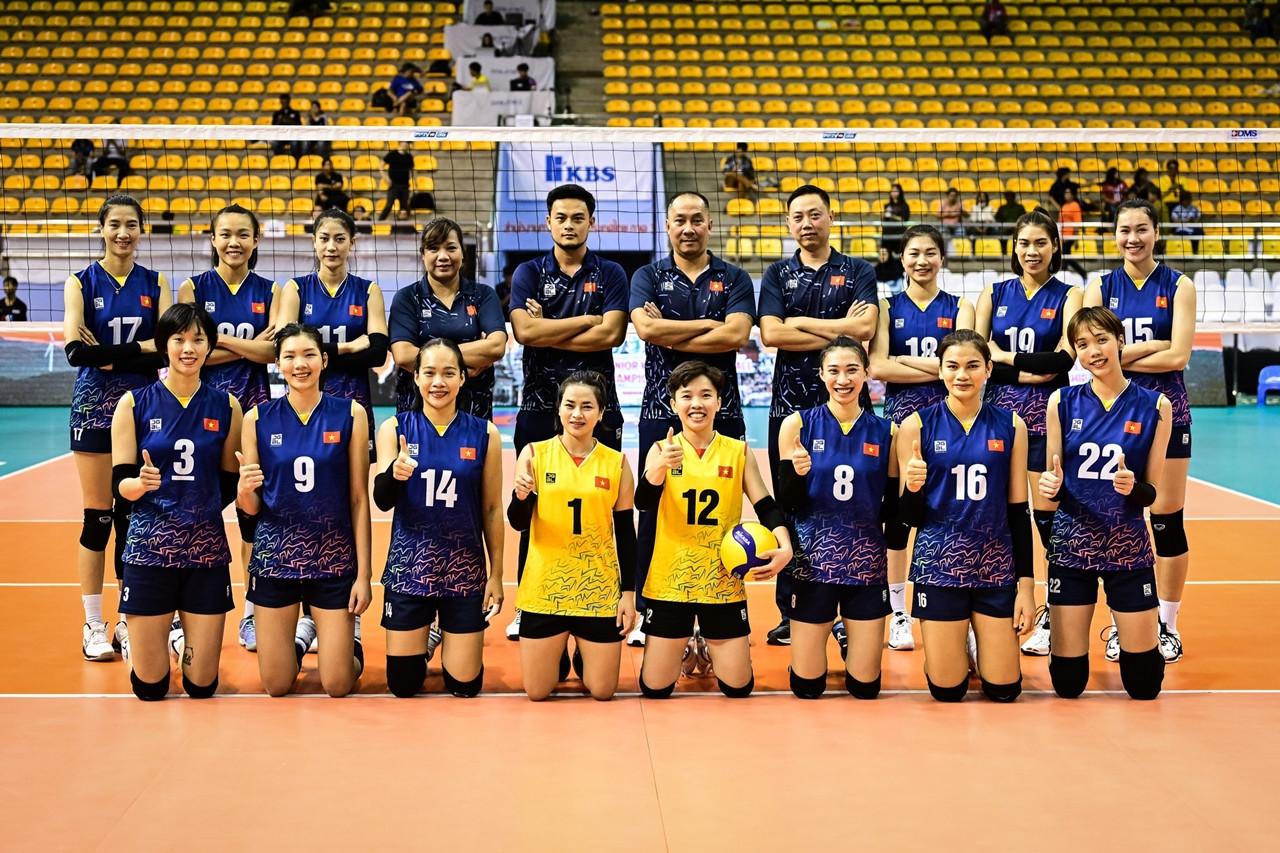 Hình ảnh bóng chuyền nữ Việt Nam thắng sốc Hàn Quốc ở giải bóng chuyền nữ châu Á - Ảnh 1.