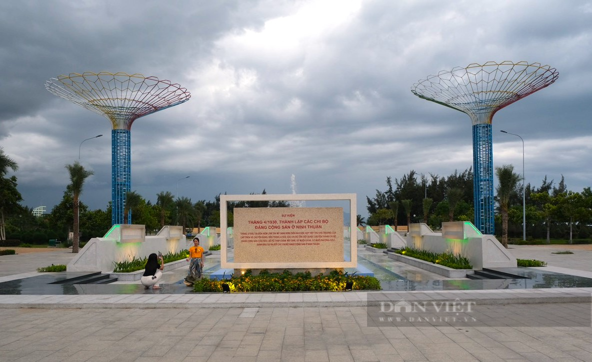 Công viên biển ghi dấu 16 sự kiện lịch sử phát triển của Đảng bộ tỉnh Ninh Thuận - Ảnh 3.