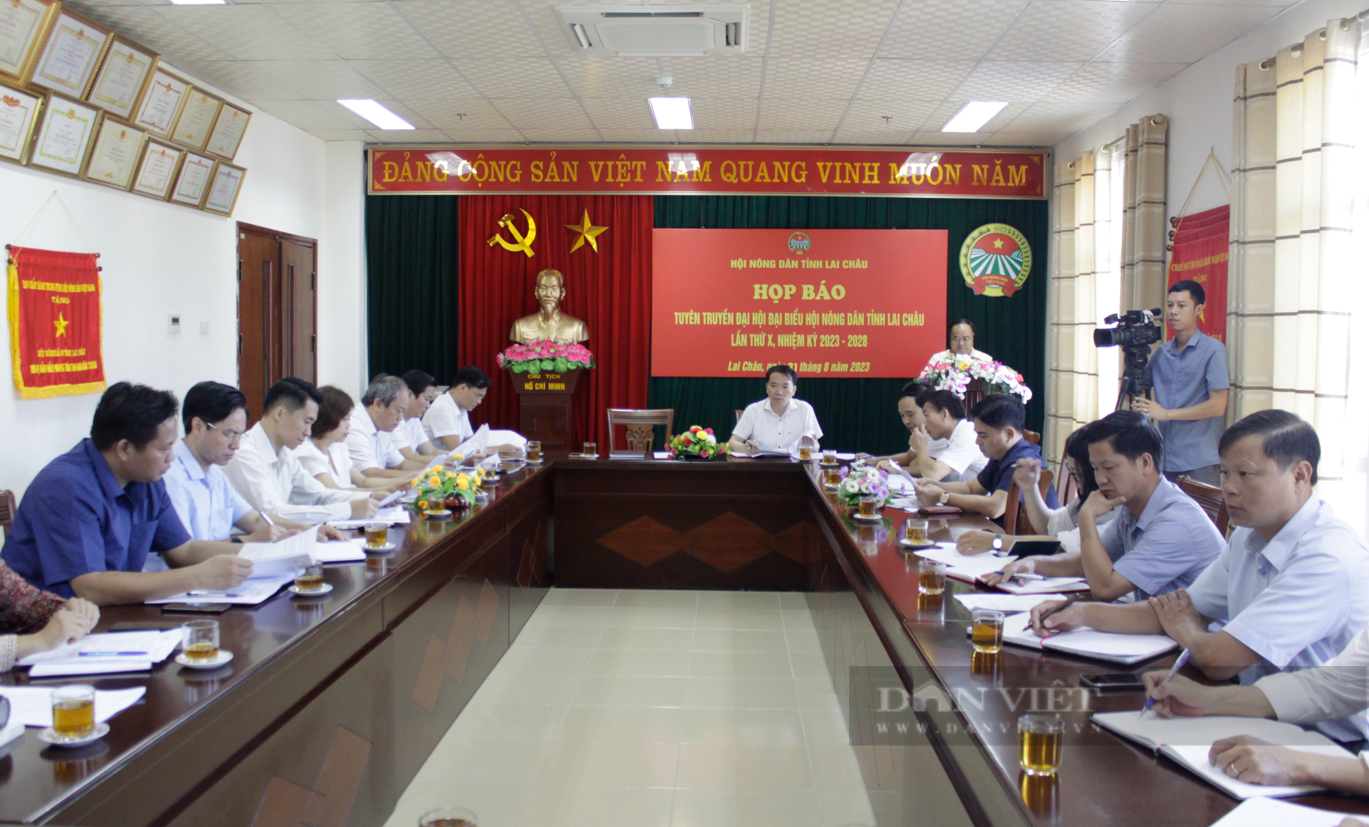 Hội Nông dân tỉnh Lai Châu họp báo chuẩn bị tổ chức Đại hội đại biểu lần thứ X - Ảnh 1.