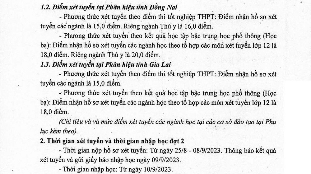 Các trường đại học xét tuyển bổ sung năm 2023: Có trường tuyển thêm 4.000 thí sinh - Ảnh 2.