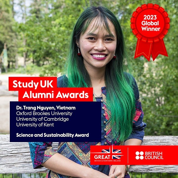 Nữ tiến sĩ Việt giành Giải thưởng Cựu sinh viên Vương quốc Anh toàn cầu - Ảnh 1.