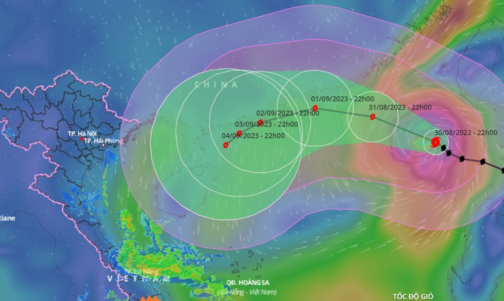 Bão số 3 (bão SAOLA) giật trên cấp 17, đang ở giai đoạn mạnh nhất trong quá trình di chuyển trên biển Đông - Ảnh 1.