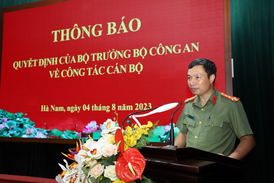 Phó Giám đốc Công an tỉnh Hà Nam được Bộ Công an điều động giữ chức vụ mới - Ảnh 2.
