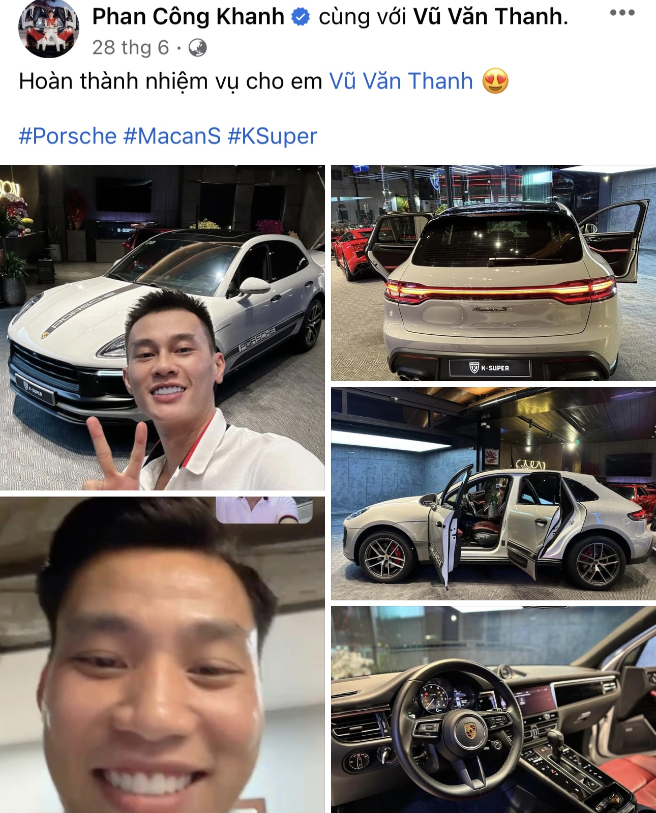Xe Porsche của cầu thủ Vũ Văn Thanh gặp tai nạn tại Hưng Yên - Ảnh 3.
