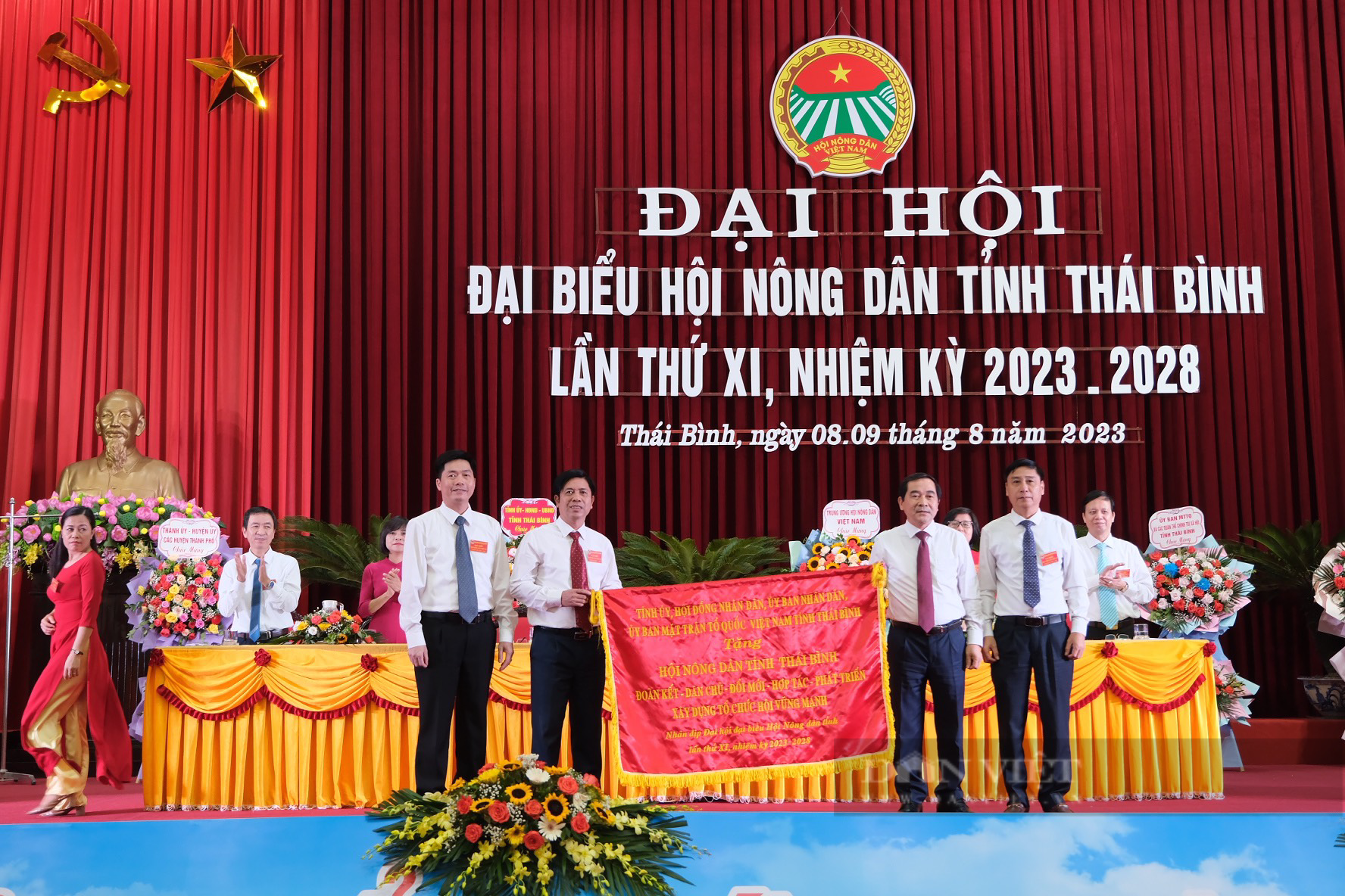 Đại hội đại biểu Hội Nông dân tỉnh Thái Bình lần thứ XI, nhiệm kỳ 2023-2028 - Ảnh 6.