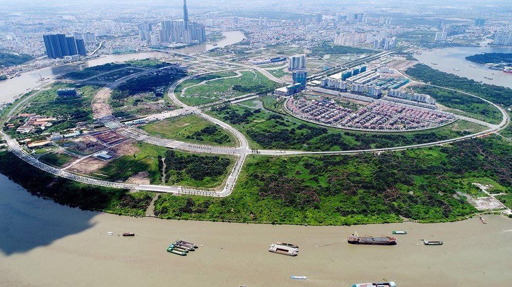 Cải tạo cảnh quan bờ sông Sài Gòn phía Khu đô thị Thủ Thiêm - Ảnh 1.