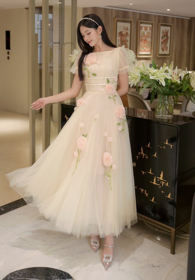 Váy công chúa bánh bèo nơ đáng yêu cho bé Tặng cài LOẠI CAO CẤP MÀU HỒNG  DÂU NGỌT NGÀO - MixASale