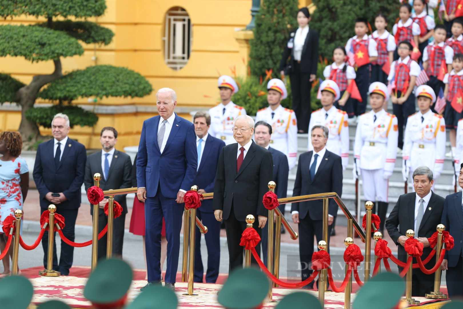 Tổng Bí thư Nguyễn Phú Trọng chủ trì lễ đón Tổng thống Mỹ Joe Biden tại Phủ Chủ tịch - Ảnh 7.