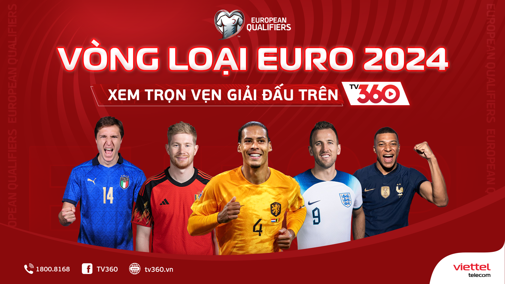 Xem trực tiếp vòng loại EURO 2024 miễn phí trên TV360 Viettel - Ảnh 1.