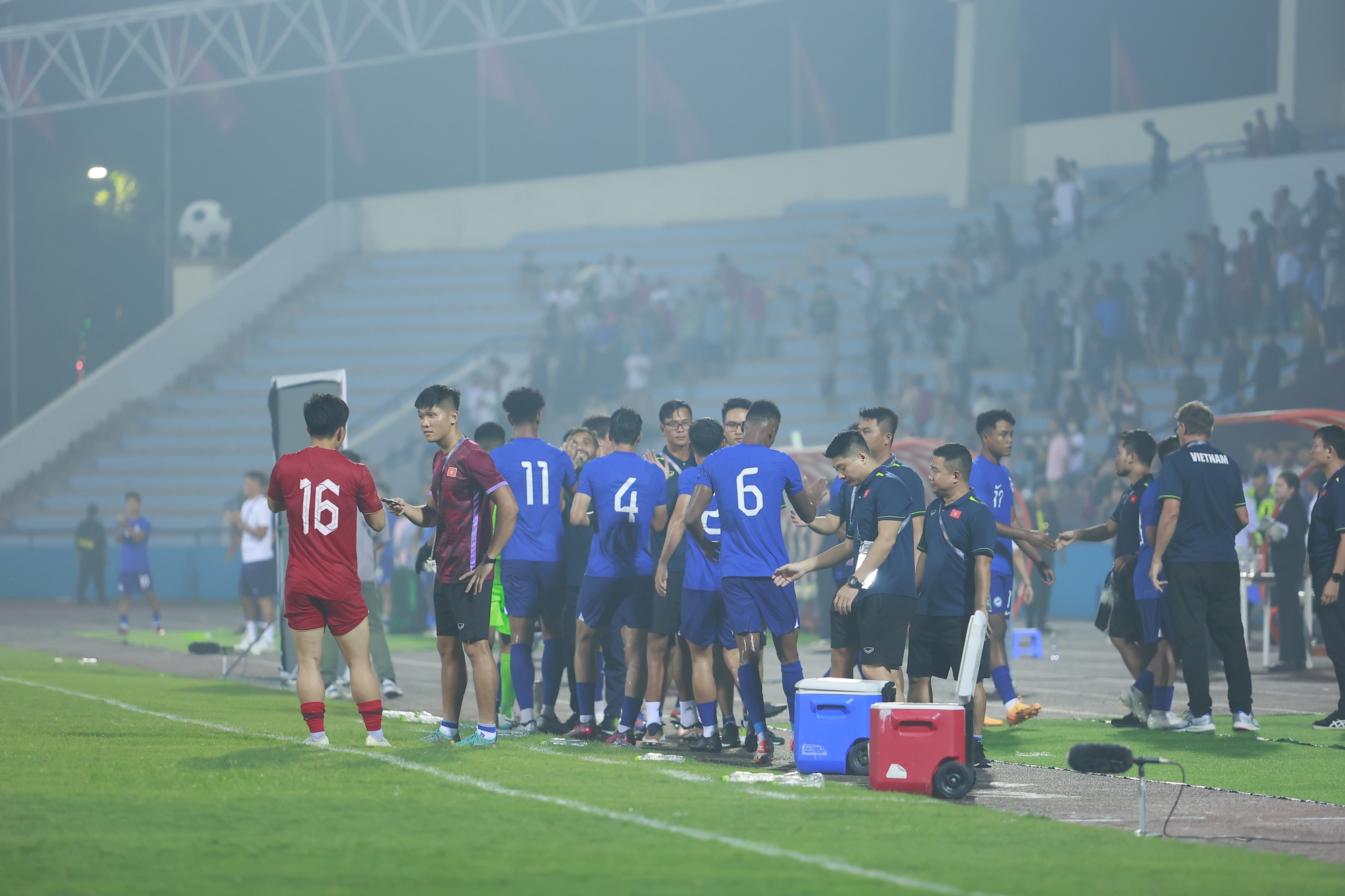 U23 Singapore ăn mừng sau trận hoà U23 Việt Nam - Ảnh 17.