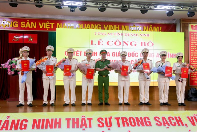 Giám đốc Công an Quảng Ninh Đinh Văn Nơi điều động, bổ nhiệm 11 lãnh đạo các đơn vị - Ảnh 1.