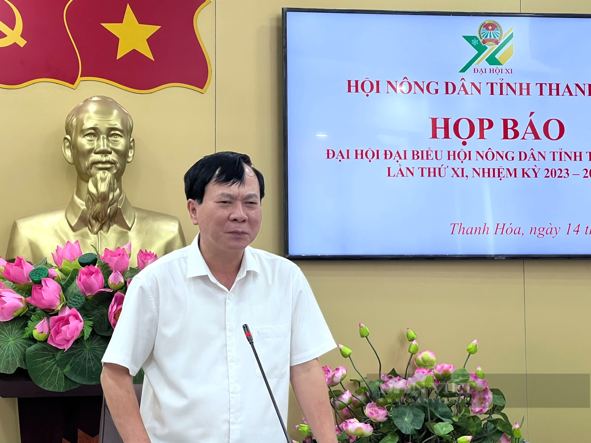 Hội Nông dân tỉnh Thanh Hoá họp báo chuẩn bị công tác tổ chức Đại hội đại biểu lần thứ XI, nhiệm kỳ 2023–2028 - Ảnh 2.