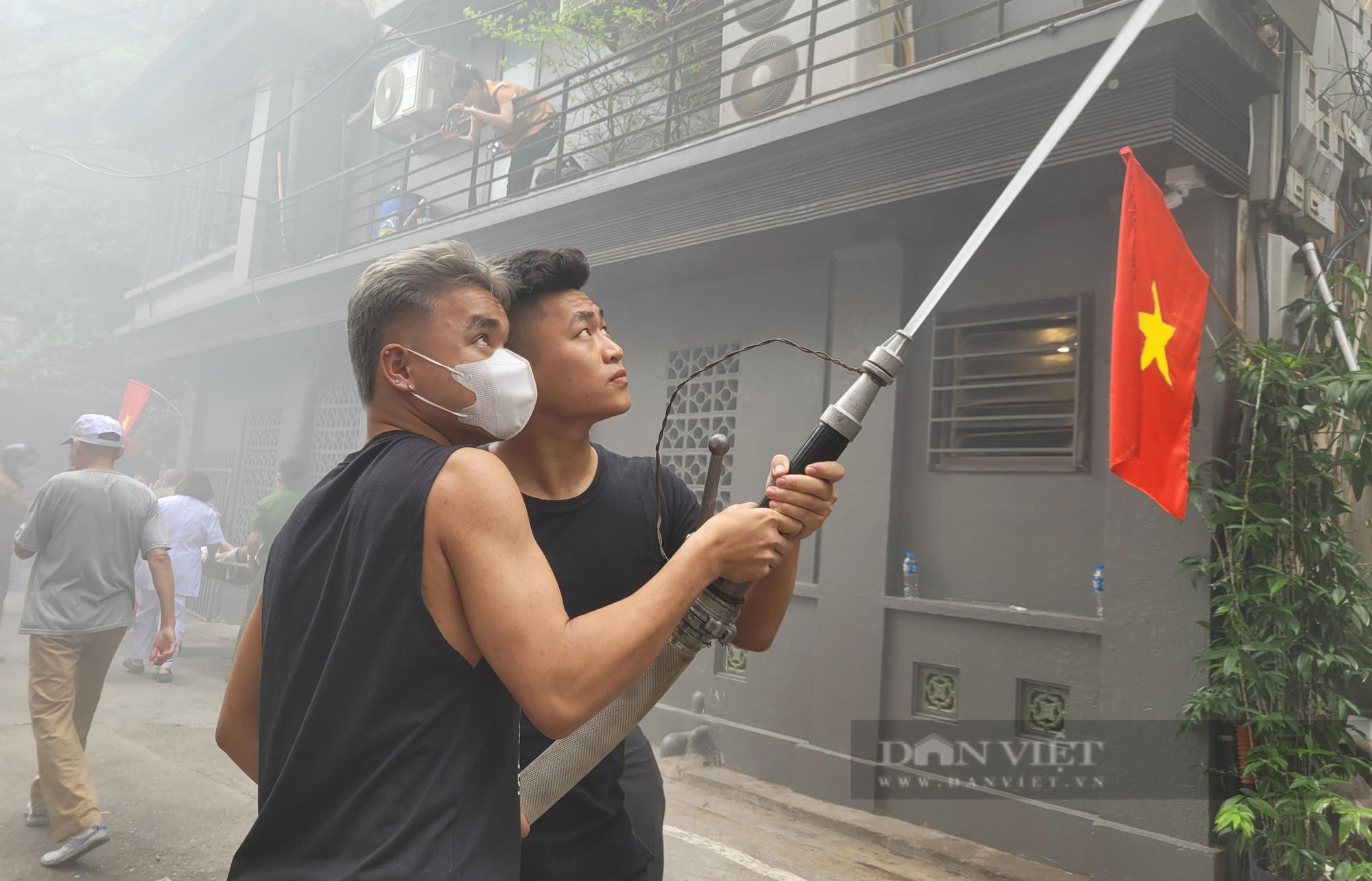 Quận Ba Đình: Diễn tập phòng cháy chữa cháy tại phường Điện Biên - Ảnh 8.