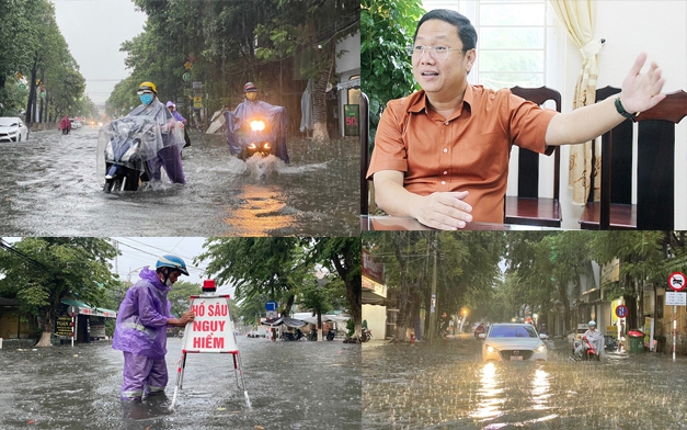 Bí thư TP.Quảng Ngãi chỉ đạo lắp thêm trạm bơm ngăn“phố thành sông”khi mưa lớn ở Nam thành phố- Ảnh 2.