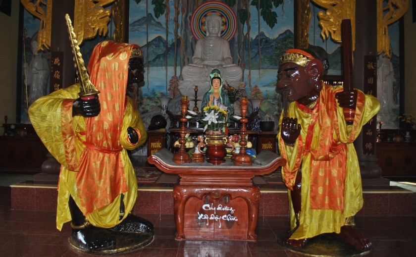 Các bảo vật quốc gia của Bình Định đang được bảo vệ, bảo quản đặc biệt, là tác phẩm điêu khắc Champa - Ảnh 1.