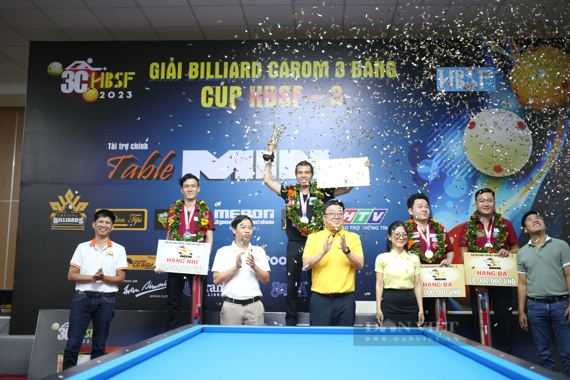 Ngược dòng trước học trò, Trần Quyết Chiến lên ngôi vô địch Giải Billiard carom 3 băng HBSF Cup - Ảnh 5.